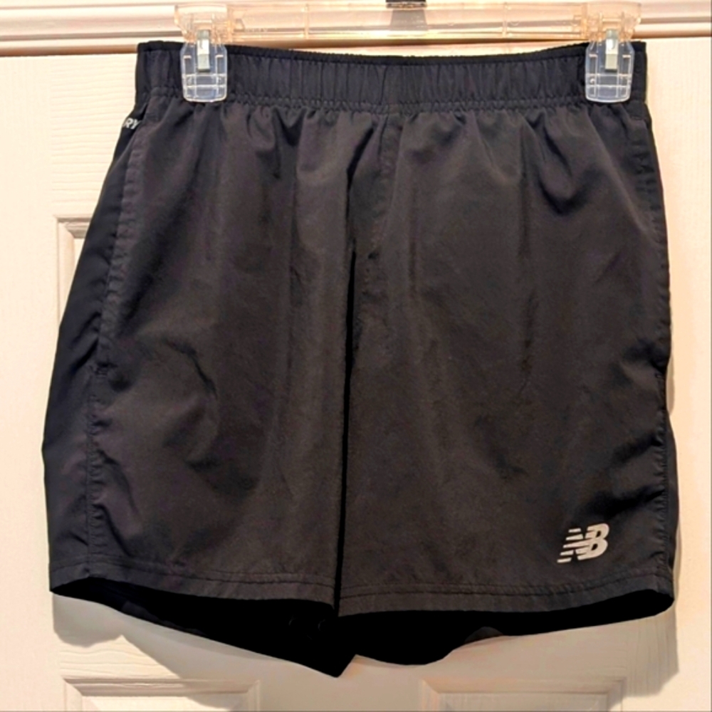 New Balance Men's NBDRY Black Athletic Shorts